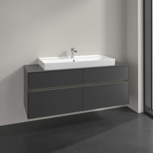 Villeroy & Boch Collaro Waschtischunterschrank 140 x 54,8 cm , mit LED-Beleuchtung, mit 4 Auszügen