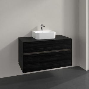 Villeroy & Boch Collaro Waschtischunterschrank 100 x 54,8 cm , mit LED-Beleuchtung, mit 2 Auszügen