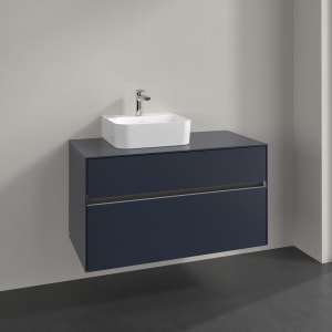Villeroy & Boch Collaro Waschtischunterschrank 100 x 54,8 cm , mit LED-Beleuchtung, mit 2 Auszügen