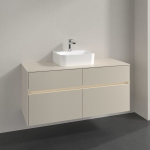 Villeroy & Boch Collaro Waschtischunterschrank 120 x 54,8 cm , mit LED-Beleuchtung, mit 4 Auszügen
