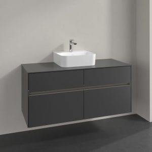 Villeroy & Boch Collaro Waschtischunterschrank 120 x 54,8 cm , mit LED-Beleuchtung, mit 4 Auszügen