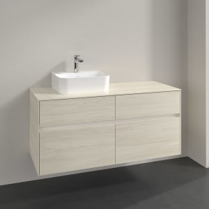 Villeroy & Boch Collaro Waschtischunterschrank 120 x 54,8 cm , mit LED-Beleuchtung, mit 4 Auszügen