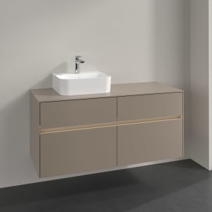 Villeroy & Boch Collaro Waschtischunterschrank 120 x 54,8 cm , mit LED-Beleuchtung, mit 4 Auszügen