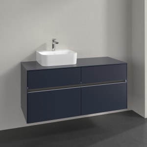 Villeroy & Boch Collaro Waschtischunterschrank 120 x 54,8 cm , mit LED-Beleuchtung, mit 4 Auszügen