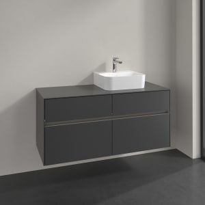 Villeroy & Boch Collaro Waschtischunterschrank 120 x 54,8 cm , mit LED-Beleuchtung, mit 4 Auszügen