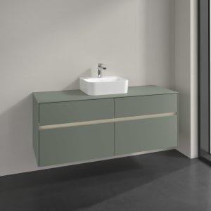 Villeroy & Boch Collaro Waschtischunterschrank 140 x 54,8 cm , mit LED-Beleuchtung, mit 4 Auszügen