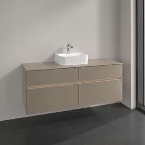 Villeroy & Boch Collaro Waschtischunterschrank 140 x 54,8 cm , mit LED-Beleuchtung, mit 4 Auszügen