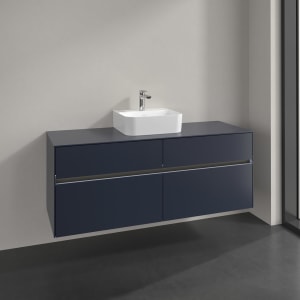 Villeroy & Boch Collaro Waschtischunterschrank 140 x 54,8 cm , mit LED-Beleuchtung, mit 4 Auszügen