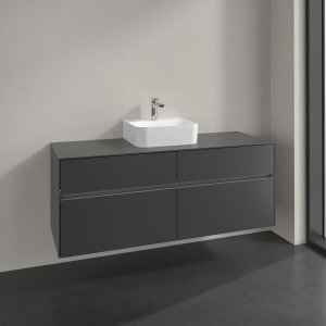 Villeroy & Boch Collaro Waschtischunterschrank 140 x 54,8 cm , mit LED-Beleuchtung, mit 4 Auszügen