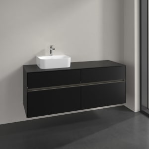 Villeroy & Boch Collaro Waschtischunterschrank 140 x 54,8 cm , mit LED-Beleuchtung, mit 4 Auszügen