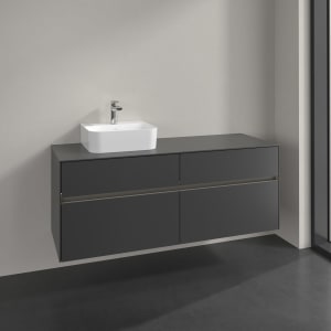 Villeroy & Boch Collaro Waschtischunterschrank 140 x 54,8 cm , mit LED-Beleuchtung, mit 4 Auszügen