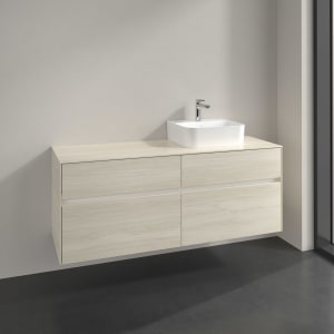 Villeroy & Boch Collaro Waschtischunterschrank 140 x 54,8 cm , mit LED-Beleuchtung, mit 4 Auszügen