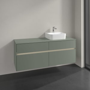 Villeroy & Boch Collaro Waschtischunterschrank 140 x 54,8 cm , mit LED-Beleuchtung, mit 4 Auszügen