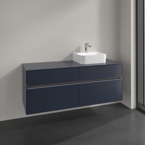 Villeroy & Boch Collaro Waschtischunterschrank 140 x 54,8 cm , mit LED-Beleuchtung, mit 4 Auszügen