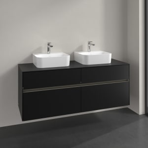 Villeroy & Boch Collaro Waschtischunterschrank 140 x 54,8 cm , mit LED-Beleuchtung, mit 4 Auszügen