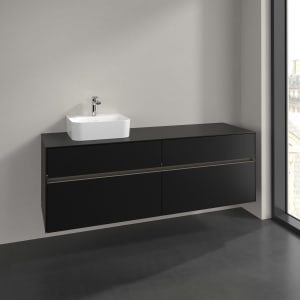 Villeroy & Boch Collaro Waschtischunterschrank 160 x 54,8 cm , mit LED-Beleuchtung, mit 4 Auszügen