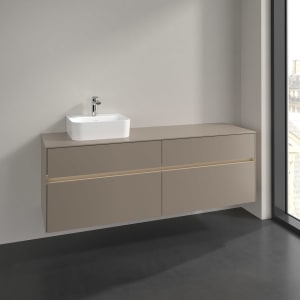 Villeroy & Boch Collaro Waschtischunterschrank 160 x 54,8 cm , mit LED-Beleuchtung, mit 4 Auszügen