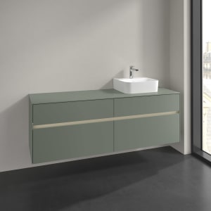 Villeroy & Boch Collaro Waschtischunterschrank 160 x 54,8 cm , mit LED-Beleuchtung, mit 4 Auszügen