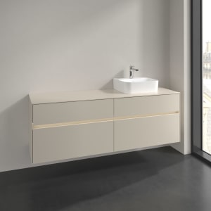 Villeroy & Boch Collaro Waschtischunterschrank 160 x 54,8 cm , mit LED-Beleuchtung, mit 4 Auszügen