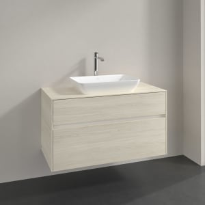 Villeroy & Boch Collaro Waschtischunterschrank 100 x 54,8 cm , mit LED-Beleuchtung, mit 2 Auszügen