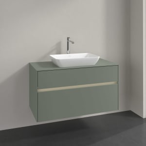 Villeroy & Boch Collaro Waschtischunterschrank 100 x 54,8 cm , mit LED-Beleuchtung, mit 2 Auszügen