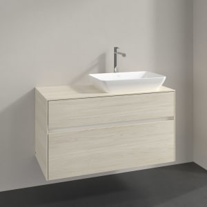 Villeroy & Boch Collaro Waschtischunterschrank 100 x 54,8 cm , mit LED-Beleuchtung, mit 2 Auszügen