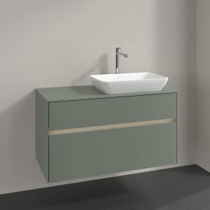 Villeroy & Boch Collaro Waschtischunterschrank 100 x 54,8 cm , mit LED-Beleuchtung, mit 2 Auszügen