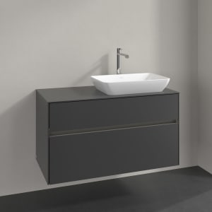 Villeroy & Boch Collaro Waschtischunterschrank 100 x 54,8 cm , mit LED-Beleuchtung, mit 2 Auszügen