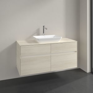 Villeroy & Boch Collaro Waschtischunterschrank 120 x 54,8 cm , mit LED-Beleuchtung, mit 4 Auszügen