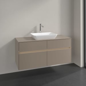 Villeroy & Boch Collaro Waschtischunterschrank 120 x 54,8 cm , mit LED-Beleuchtung, mit 4 Auszügen