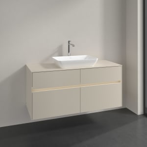 Villeroy & Boch Collaro Waschtischunterschrank 120 x 54,8 cm , mit LED-Beleuchtung, mit 4 Auszügen