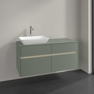 Villeroy & Boch Collaro Waschtischunterschrank 120 x 54,8 cm , mit LED-Beleuchtung, mit 4 Auszügen