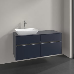 Villeroy & Boch Collaro Waschtischunterschrank 120 x 54,8 cm , mit LED-Beleuchtung, mit 4 Auszügen