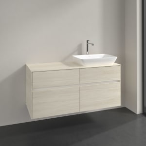 Villeroy & Boch Collaro Waschtischunterschrank 120 x 54,8 cm , mit LED-Beleuchtung, mit 4 Auszügen