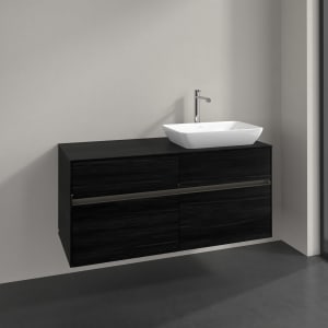 Villeroy & Boch Collaro Waschtischunterschrank 120 x 54,8 cm , mit LED-Beleuchtung, mit 4 Auszügen