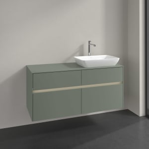 Villeroy & Boch Collaro Waschtischunterschrank 120 x 54,8 cm , mit LED-Beleuchtung, mit 4 Auszügen