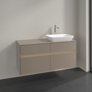 Villeroy & Boch Collaro Waschtischunterschrank 120 x 54,8 cm , mit LED-Beleuchtung, mit 4 Auszügen
