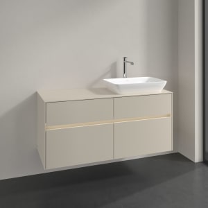 Villeroy & Boch Collaro Waschtischunterschrank 120 x 54,8 cm , mit LED-Beleuchtung, mit 4 Auszügen