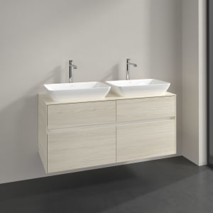 Villeroy & Boch Collaro Waschtischunterschrank 120 x 54,8 cm , mit LED-Beleuchtung, mit 4 Auszügen