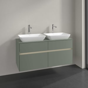 Villeroy & Boch Collaro Waschtischunterschrank 120 x 54,8 cm , mit LED-Beleuchtung, mit 4 Auszügen