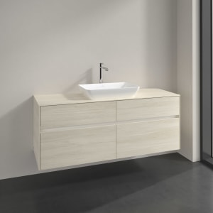 Villeroy & Boch Collaro Waschtischunterschrank 140 x 54,8 cm , mit LED-Beleuchtung, mit 4 Auszügen