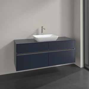 Villeroy & Boch Collaro Waschtischunterschrank 140 x 54,8 cm , mit LED-Beleuchtung, mit 4 Auszügen