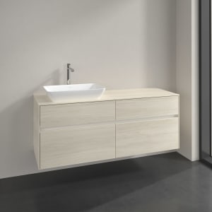 Villeroy & Boch Collaro Waschtischunterschrank 140 x 54,8 cm , mit LED-Beleuchtung, mit 4 Auszügen