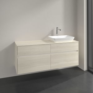 Villeroy & Boch Collaro Waschtischunterschrank 140 x 54,8 cm , mit LED-Beleuchtung, mit 4 Auszügen
