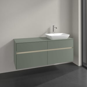 Villeroy & Boch Collaro Waschtischunterschrank 140 x 54,8 cm , mit LED-Beleuchtung, mit 4 Auszügen