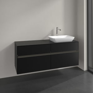 Villeroy & Boch Collaro Waschtischunterschrank 140 x 54,8 cm , mit LED-Beleuchtung, mit 4 Auszügen