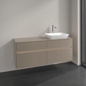 Villeroy & Boch Collaro Waschtischunterschrank 140 x 54,8 cm , mit LED-Beleuchtung, mit 4 Auszügen