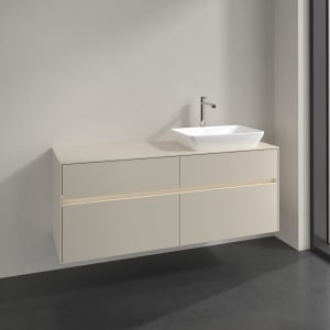 Villeroy & Boch Collaro Waschtischunterschrank 140 x 54,8 cm , mit LED-Beleuchtung, mit 4 Auszügen