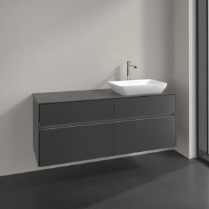 Villeroy & Boch Collaro Waschtischunterschrank 140 x 54,8 cm , mit LED-Beleuchtung, mit 4 Auszügen