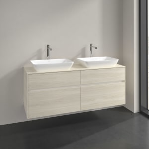 Villeroy & Boch Collaro Waschtischunterschrank 140 x 54,8 cm , mit LED-Beleuchtung, mit 4 Auszügen